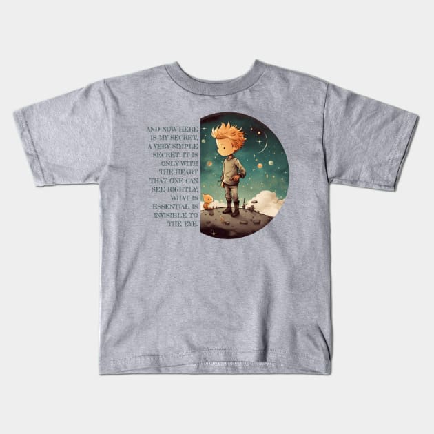 Little Prince - Le Petit Prince children's books Kids T-Shirt by OutfittersAve